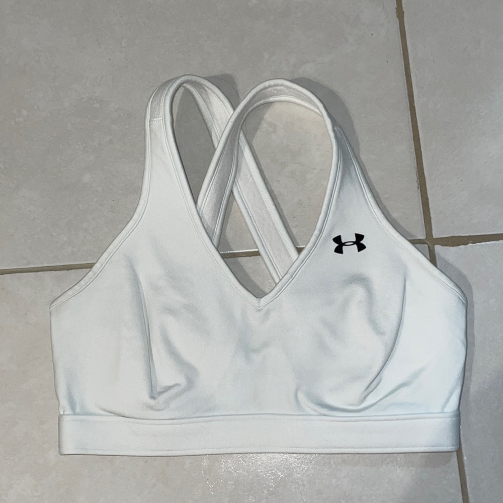 Under Armour White Sports Bra